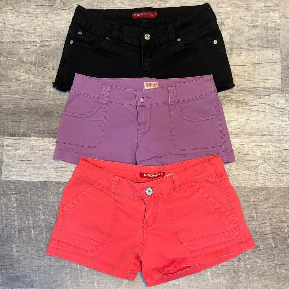 Lot of 3 Women’s Denim Shorts Mixed Brands Juniors Size 3/Small